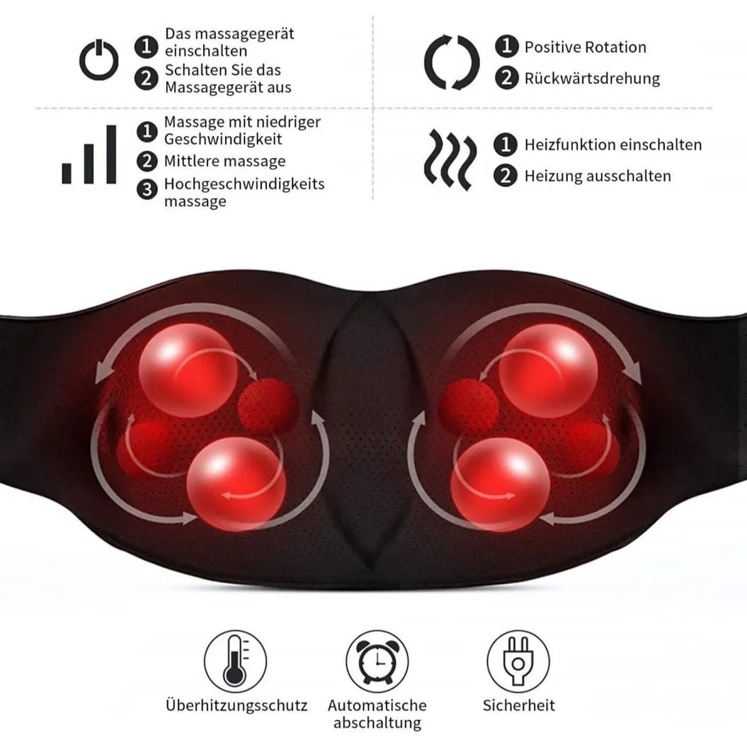 Wireless Neck & Back Shiatsu Massager