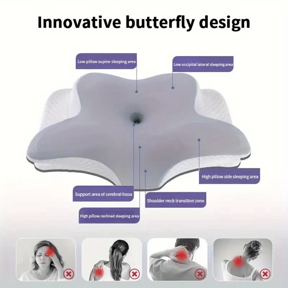 Butterfly Memory Foam Neck Pillow