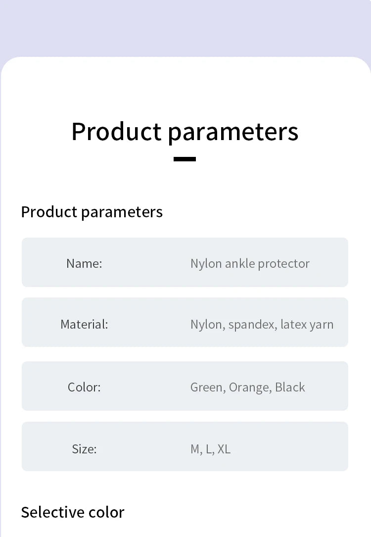 Pressurised Ankle Support