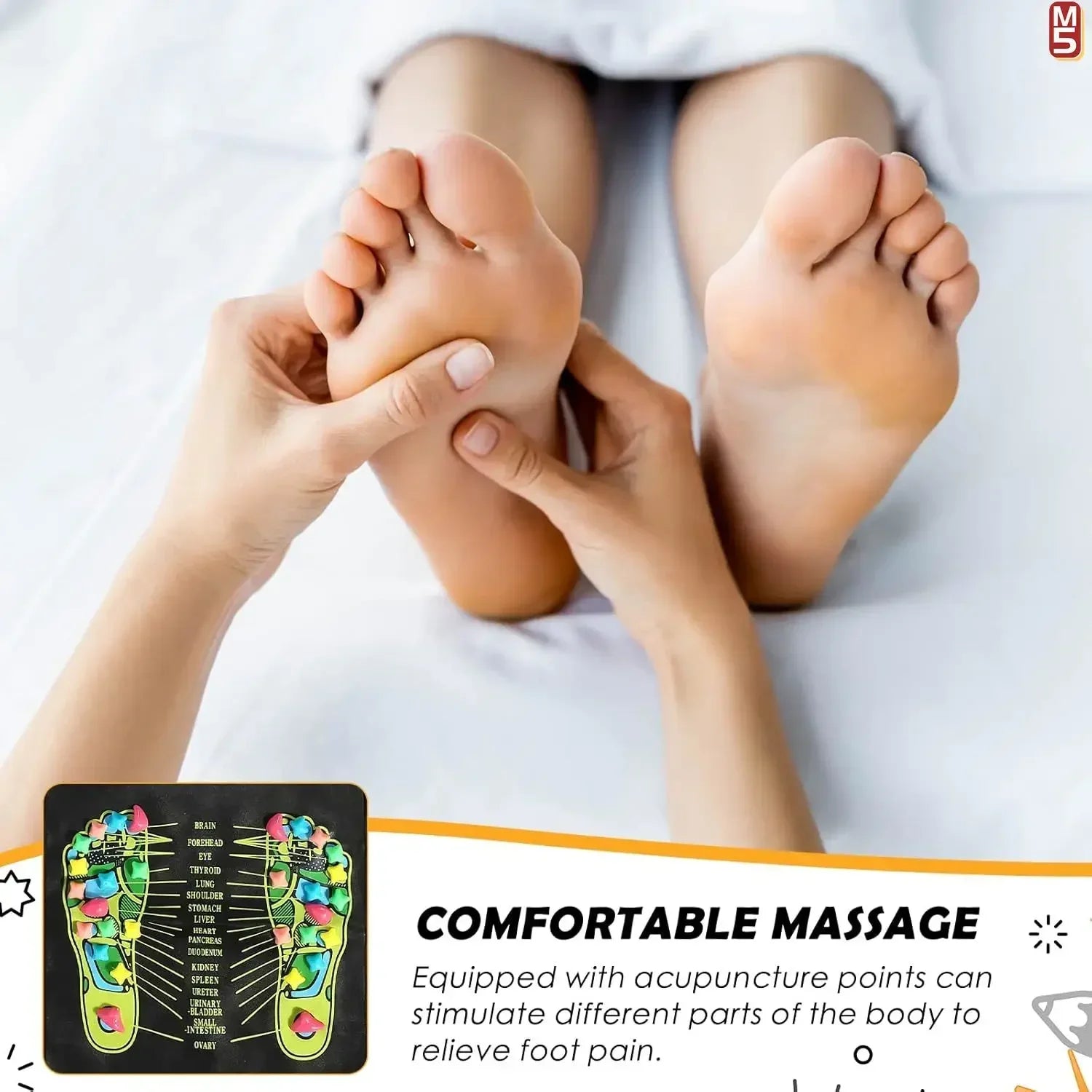 Finger Pressure Foot Massage Pad